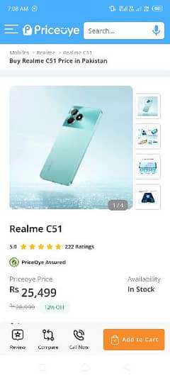 Realme C51 4/64 new condition only 7day used