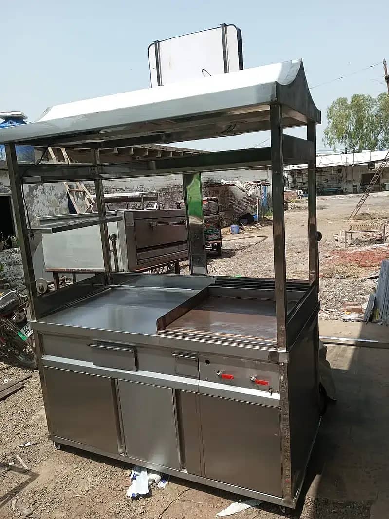 shawarma counter, burger counter, 6 foot ,hot plate 5