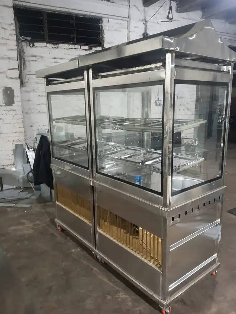 shawarma counter, burger counter, 6 foot ,hot plate 10