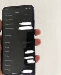 iPhone X-64 gb PTA Approved