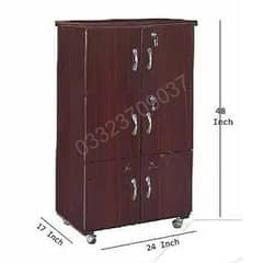 Wooden 4x2 feet 6 door kitchen cabinet, Cupboard, wardrobe