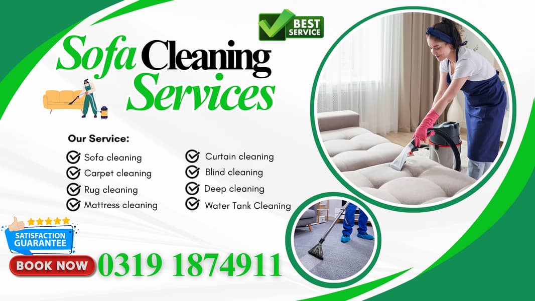 Sofa Cleaning Services/Dry Cleaning/Carpets/Rugs/Curtains/Mattress 0