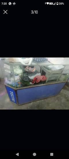 Mobile shop glass counter for sale in reasonable price