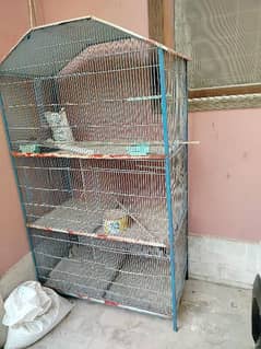 Birds cage 5 portion and a wooden cage for sell