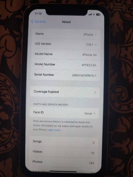 iphone xr. 64gb. NON PTA. 2