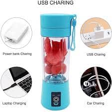 6 Blades Portable Blender rechargable 380ml capacity 2