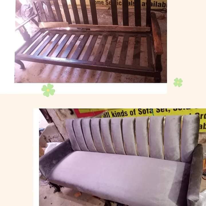 Sofa repair - Fabric change - Repairing seat repair -Furniture polise 7