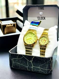 Stainless steel beautiful couple watch