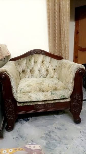 sofa set green colour 3