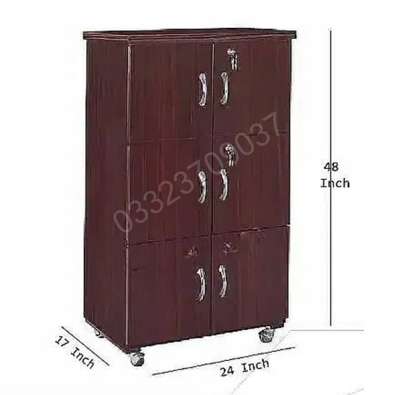 Wooden 4x2 feet 6 door kitchen cabinet, Cupboard, wardrobe 1