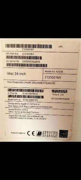 Apple iMac M1 2021 24" 16GB 2TB Purple Color With Box A2438 17