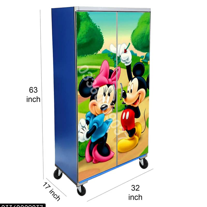 5x3 feet Carton Theme cupboards in different Designs 0