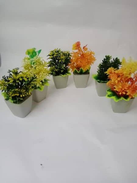 Artificial mini plants pack of 6 2