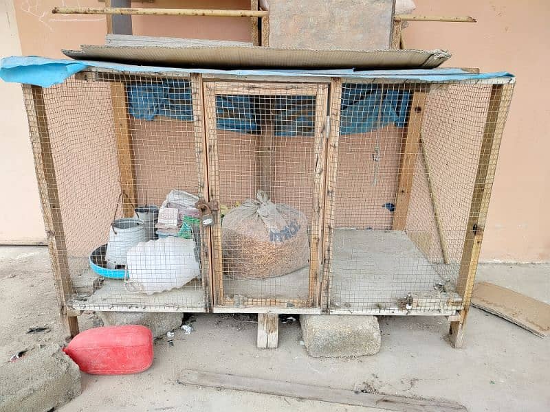 Birds cage 5 portion and a wooden cage for sell 4