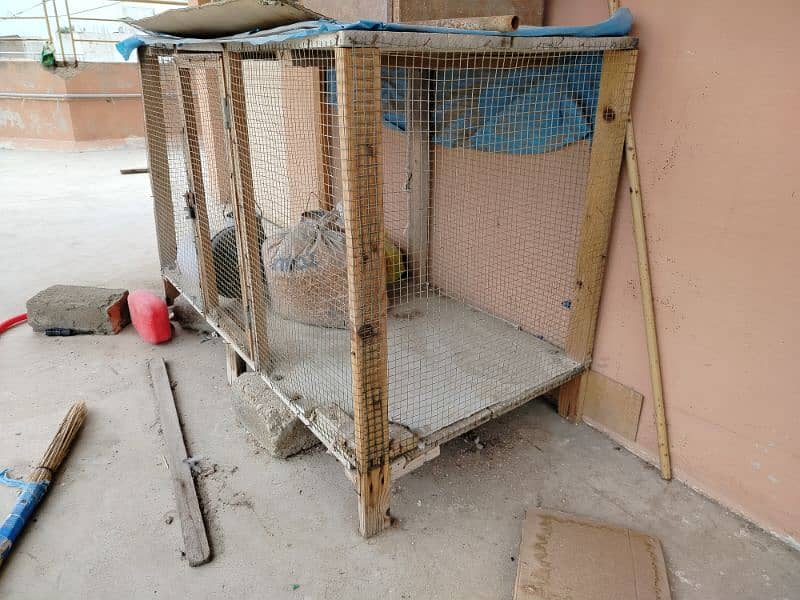 Birds cage 5 portion and a wooden cage for sell 5