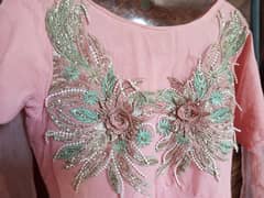 Its beautiful pink fairy dress with outstanding flair and a net dupata 0