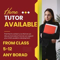 Home Tutor Available