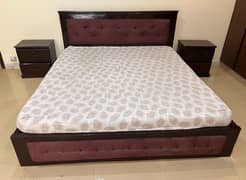 King bed with side tables | Double bed | Wooden | Poshish bed