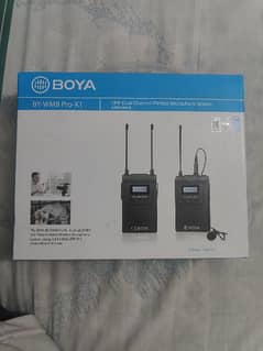 Boya Microphone By-WM8 Pro-K1 UHF Dual Channel wireless 0