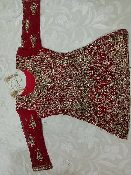 Red bridal lehenga (only one day wearing) 3