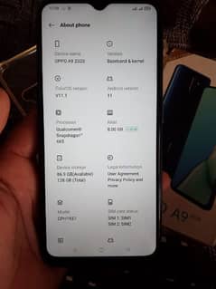 oppo A9/2020    8/128 for sale  Exchange be ho Sakta hai 0