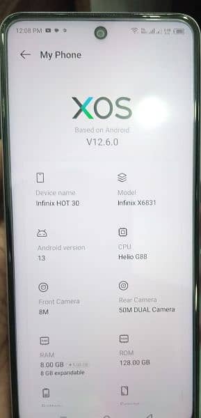 Infinix hot 30 8GB 128GB for sale urgent 2