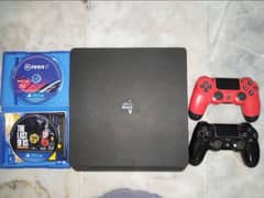 PS4 1TB Sealed Latest Slim model with 2 CDs and 2 Controllers