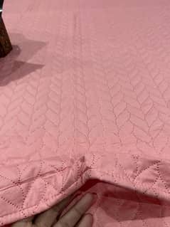 3 pcs cotton plain bedspread