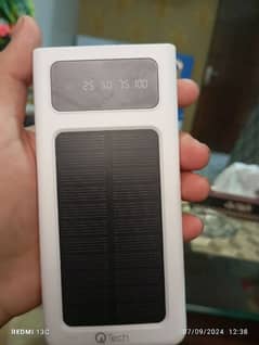 solar energy + chargeable power bank