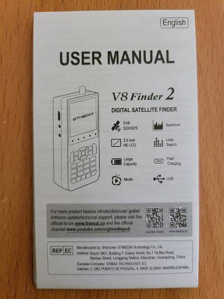 Satellite Finder V8 2 Dish Antenna Finder Satellite Search GTMEDIA V8 2