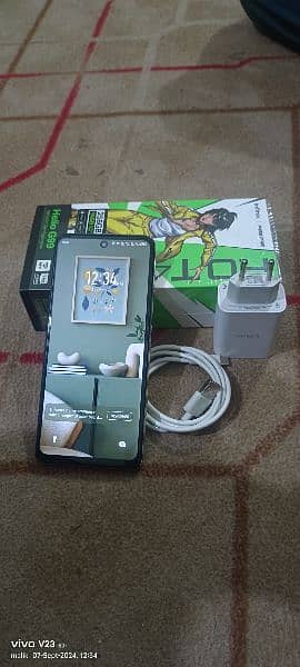 Infinix hot 40 pro 16 /256 with box charger and warranty 4