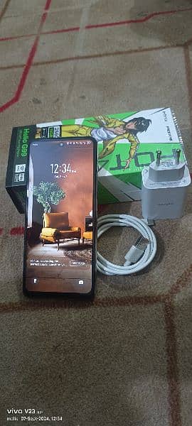 Infinix hot 40 pro 16 /256 with box charger and warranty 5