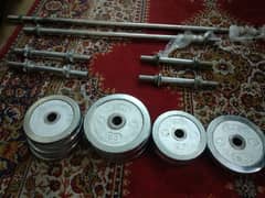 chrome plate chrome plates rod rods barbell Olympic plates