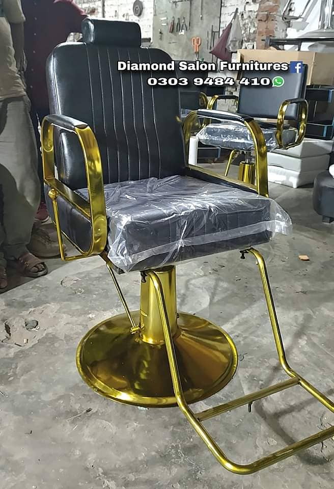 Saloon Chair/Parlour Chair/Facial Bed/Shampoo Unit/Pedicure/Trolley 9