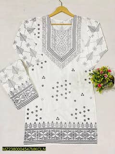 2 PCs women linen stitched shirt and trouser