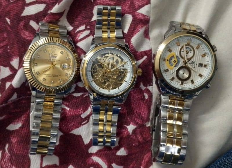 Casio Edifice and Rolex watches high quality for urgent sale 0