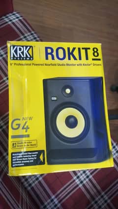 KRK ROKIT 8 Generation 4 Powered Studio Monitor - Black (Pair)