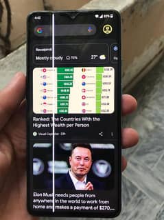 OnePlus 7t , 8/128GB Single sim Petch Line on screen