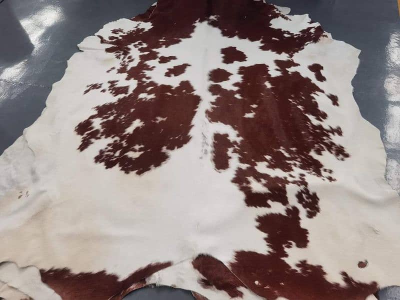 NATURAL COWHIDE RUGS TRICOLOR AUSTRALIAN COW FUR SKIN CARPET 1