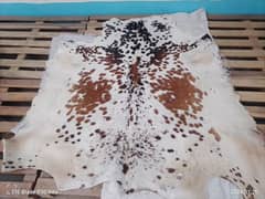 COWHIDE LEATHER RUGS TRICOLOR COW HIDE SKIN CARPET AREA 0