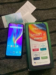 infinix smart 4 2/32 with box orignal charger