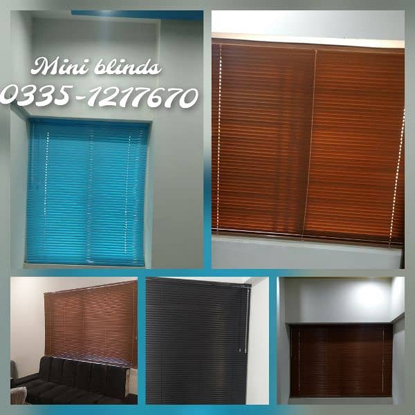 window blinds Roller vertical wooden mini zebra 3