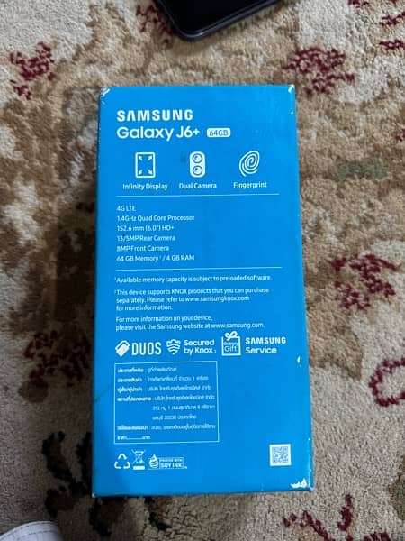 Samsung j6 plus PTA Approved dual Sim 64gb extendable,4gb ram, 2