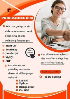 PHP Laravel, Python, Web Development, OOP, C++, computer science