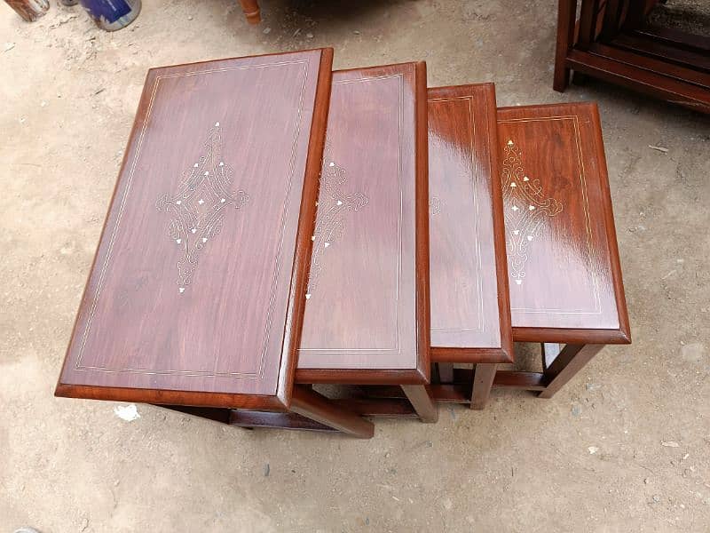 Wooden Table Set / table / nesting table 3