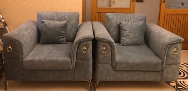 Two 1 Seater Sofa