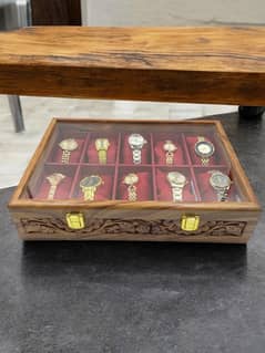 Wooden Watch Box Organizer