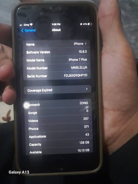 iPhone 7 Plus pta approved 128 gb 10/9 condition 1