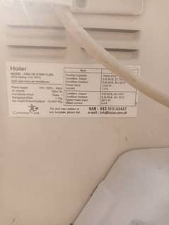 haier ac 1.5 ton codition10.9