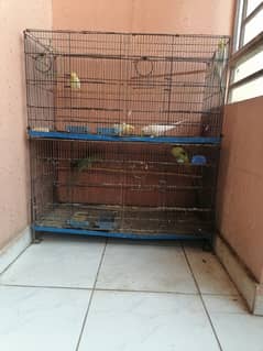 Bird's cage, 3 portion, 6 khana, foldable